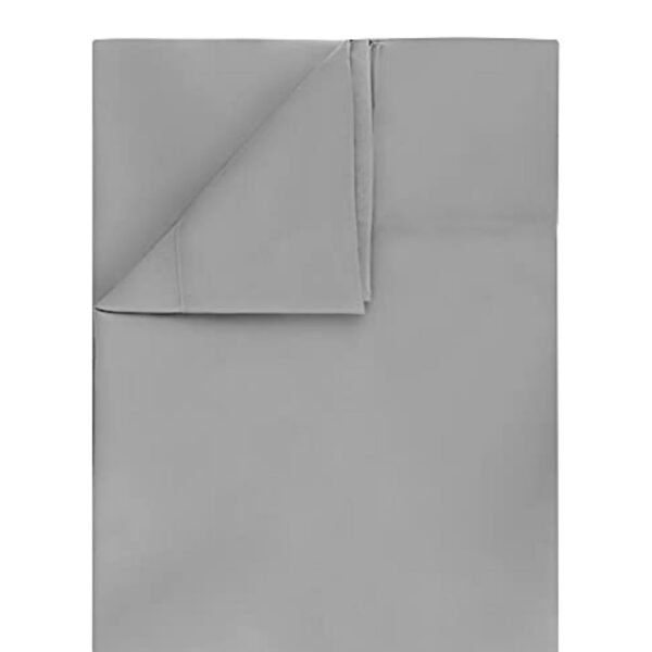 1pc Breathable Flat Bed Sheet, Ultra Soft And Wrinkle Resistant Double Brushed Flat Sheet, Assorted Color - 180cm x 227cm
