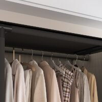 1pc Clothes Storage Wardrobe Easy to Assemble, Wardrobe Storage System, Reinforced Metal Frame