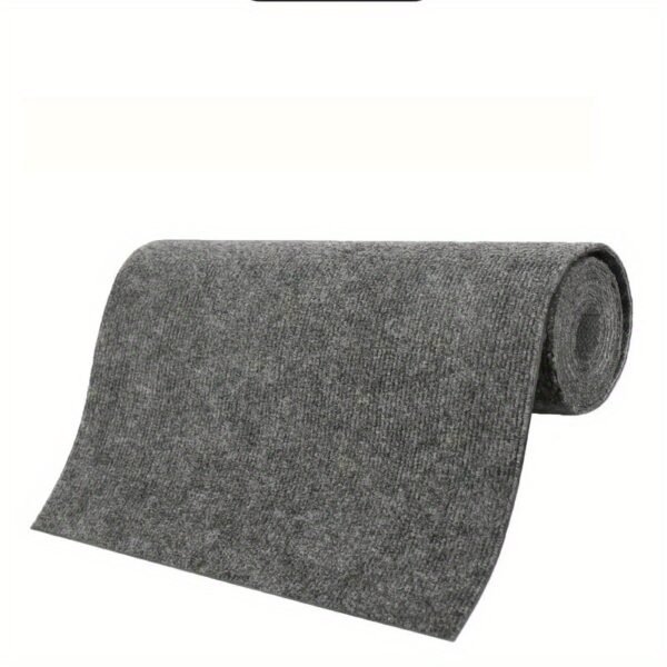 A Roll of Area Rug Featuring Peel-And-Stick Carpeting That Has a Self-Adhesive, Non-Slip Surface