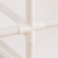 1pc Clothes Storage Wardrobe Easy to Assemble, Wardrobe Storage System, Reinforced Metal Frame