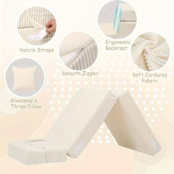 Corduroy Folding Bed
