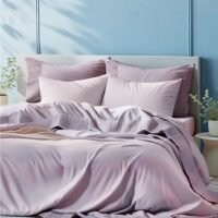 Luxury Hotel Sheet Set | Ultra-Soft Polyester, 40.64cm Deep Pockets, Fabric with Stripe Pattern, Assorted Color - Twin (4pcs)