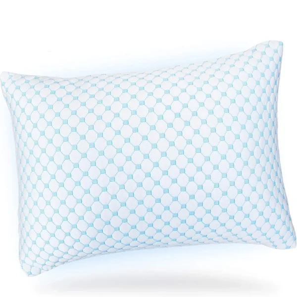 1 Pcs Cooling Pillow, Adjustable Loft Sleeping Pillow, Breathable Queen Pillow, Washable Removable Bed Pillow Cover, Soft Pillow