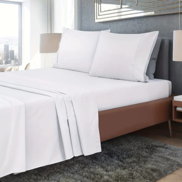 Luxury Bed Sheets - Elegant Wrinkle-Free 1500 Thread Count, Assorted Colors, 168cm x 230cm