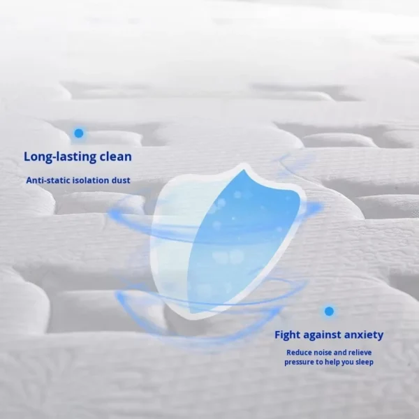 Roll-Packed Hybrid Mattress with Memory Foam & Latex – Single (100×200cm)