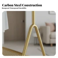 Rolling Clothes Rack with Shelf Easy to Move Wheeled Clothes Rail with Shelf On Casters Minimalist Design for Homeowners