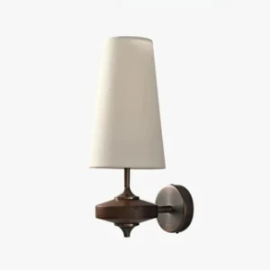 French Vintage Solid Wood Wall Lamp Retro Luxury Ambient Background Light for Bedroom Bedside Lighting