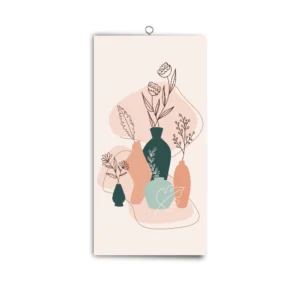 Modern Minimalist Abstract Wall Art Print in Neutral Beige Tone for Bedroom Decoration