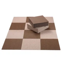 1pc Anti Slip Self-adhesive Floor Sticker Thickened Carpet Floor Mat Bedroom Floor Sticker (30x30cm)