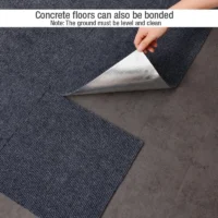 1pc Anti Slip Self-adhesive Floor Sticker Thickened Carpet Floor Mat Bedroom Floor Sticker (30x30cm)